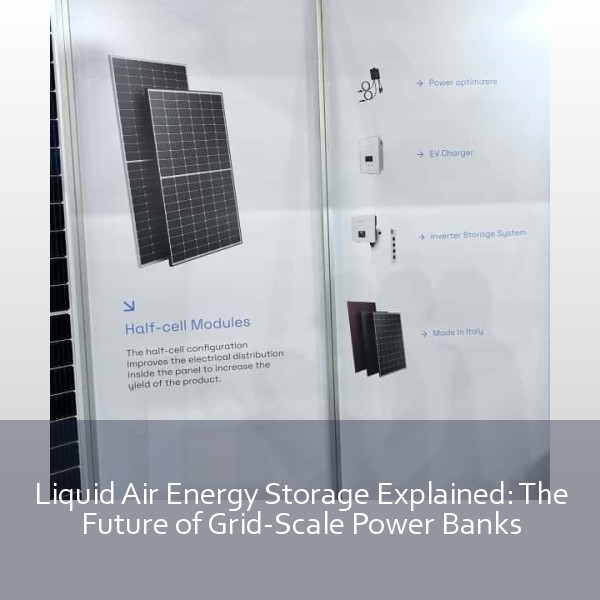 Liquid Air Energy Storage Explained: The Future of Grid-Scale Power Banks